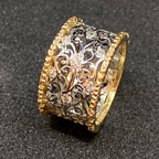 Vintage Ivy Zirconia Ring
