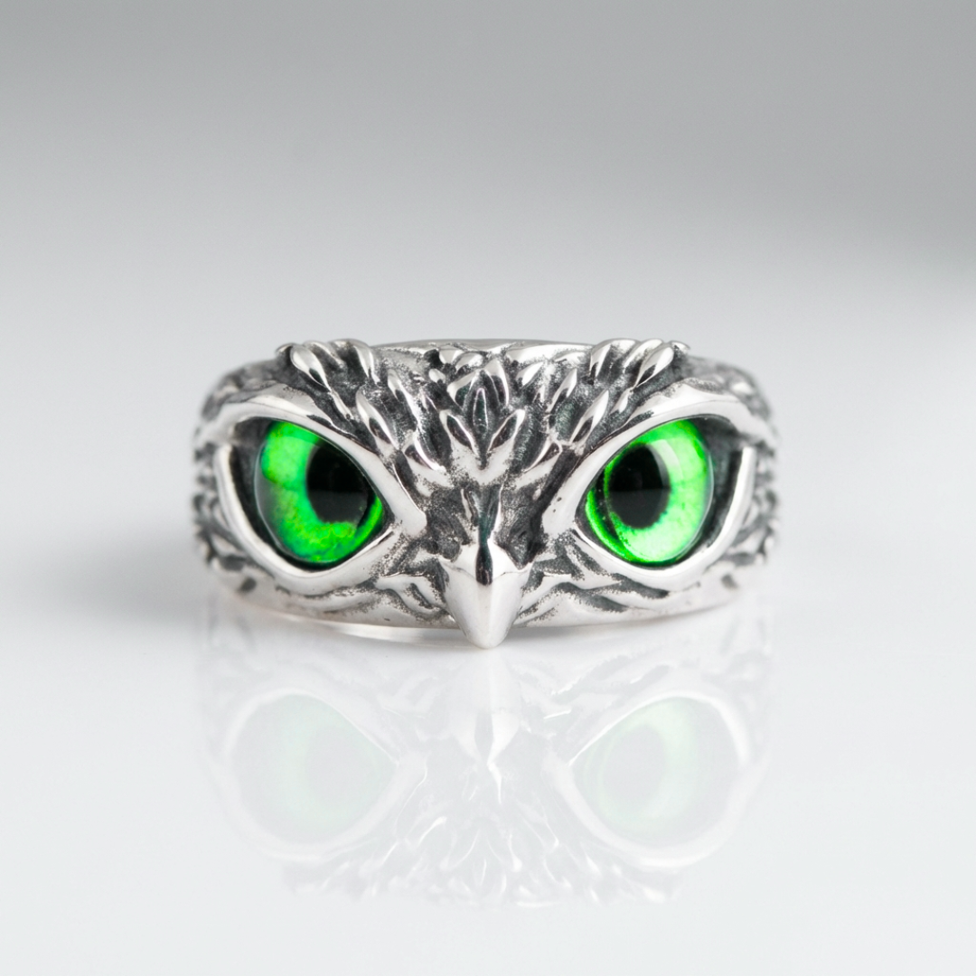 Elegant Owl Statement Ring
