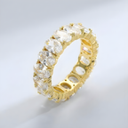 Oval Eternity Statement Ring