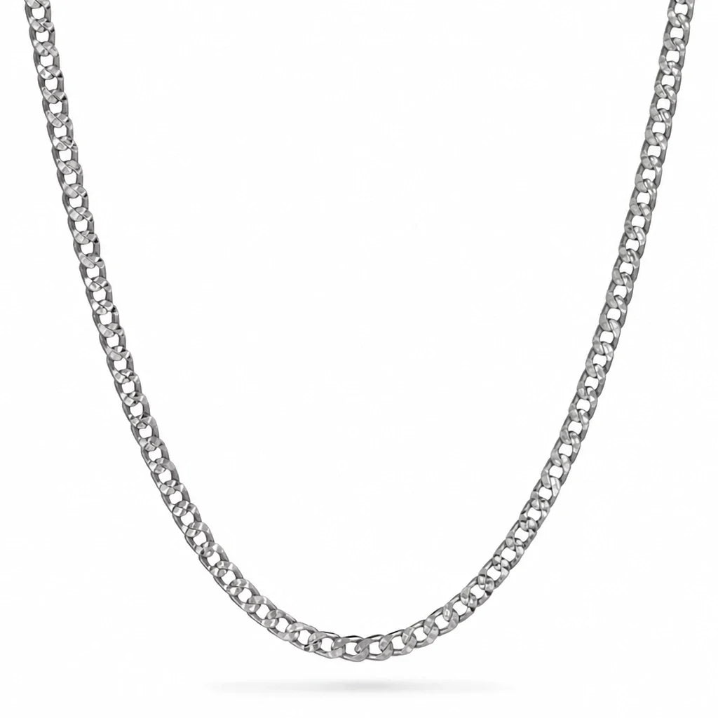 Flat Link Gold Chain Necklace