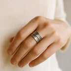 Zirconia Silver Statement Ring