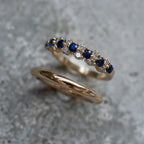 Vintage Zirconia Elegant Sapphire Ring