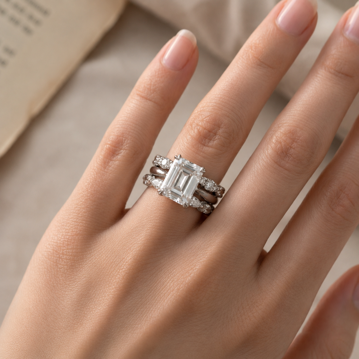 Timeless Bright Layer Silver Ring