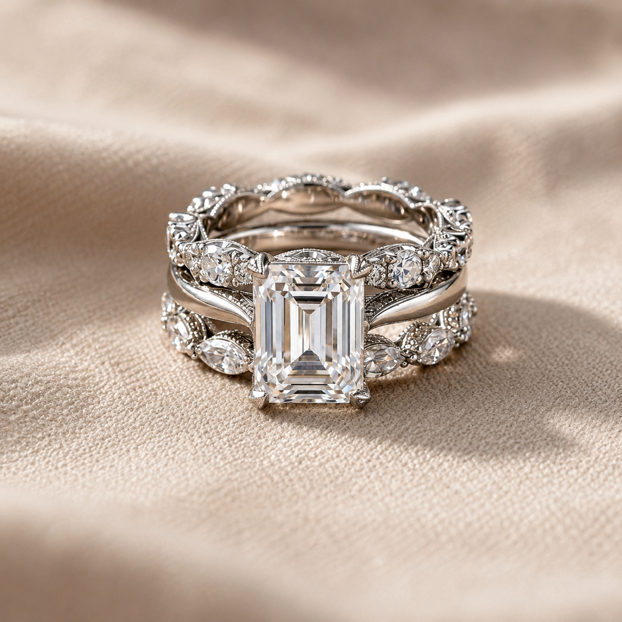 Timeless Bright Layer Silver Ring