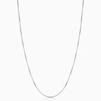 Bodega Box White Gold Necklace