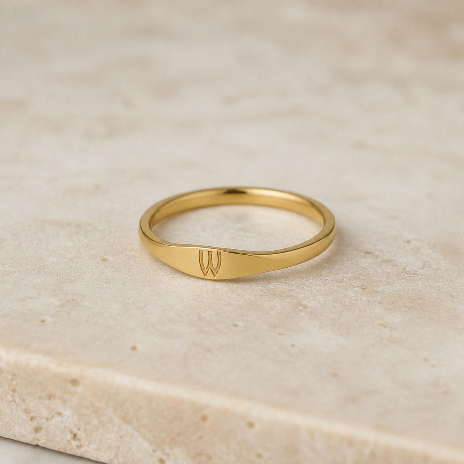 Liora Letter Ring Collection
