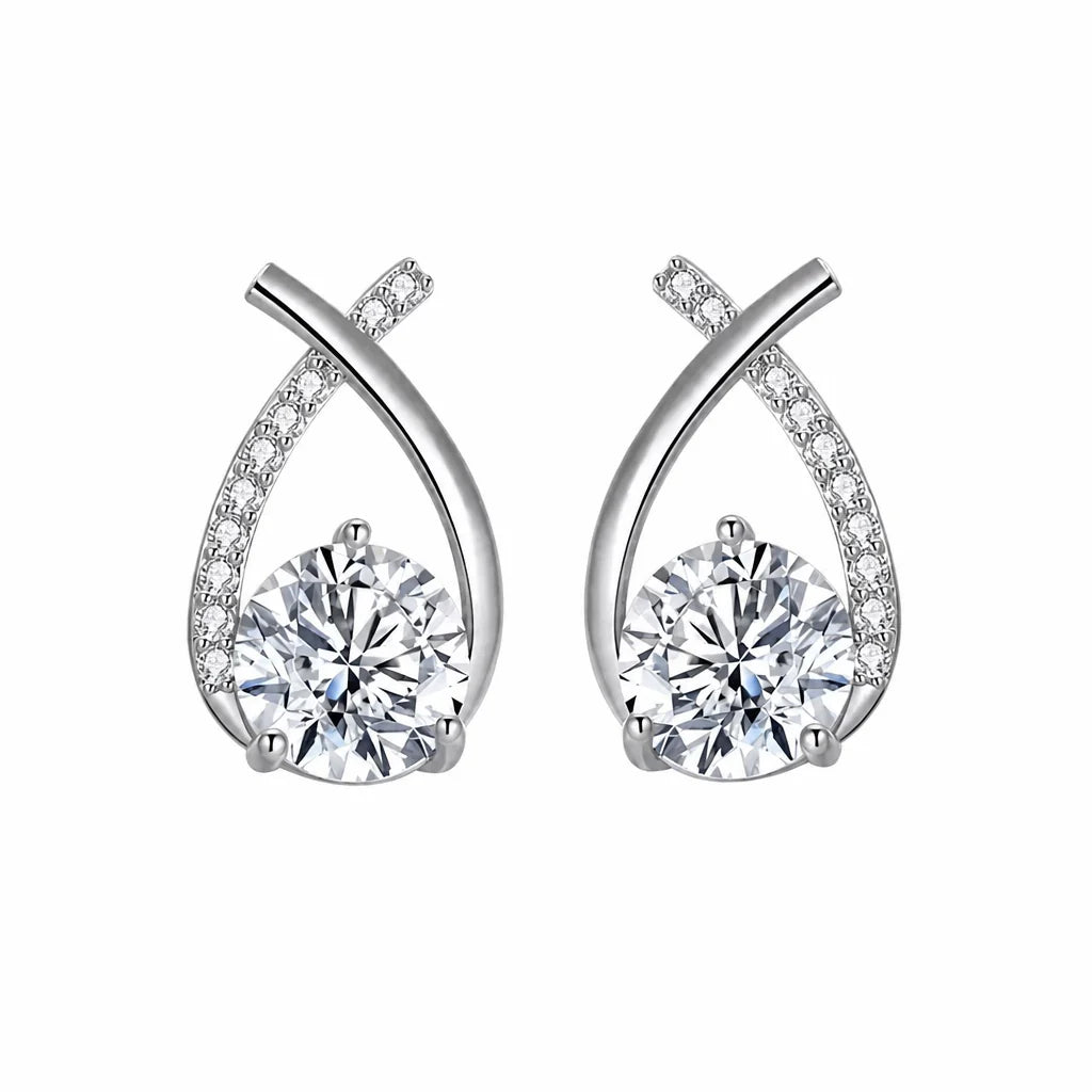 Arielle Gold Zirconia Earrings