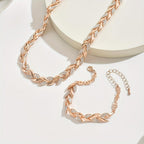 Elegant Glass Rhinestone Fish Tail Set