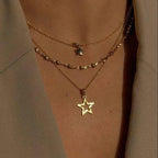 Vintage Star Pendant Necklace