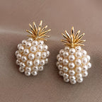 Pearl Pineapple Elegant Earrings