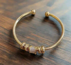 Adjustable Gold Charm Bracelet