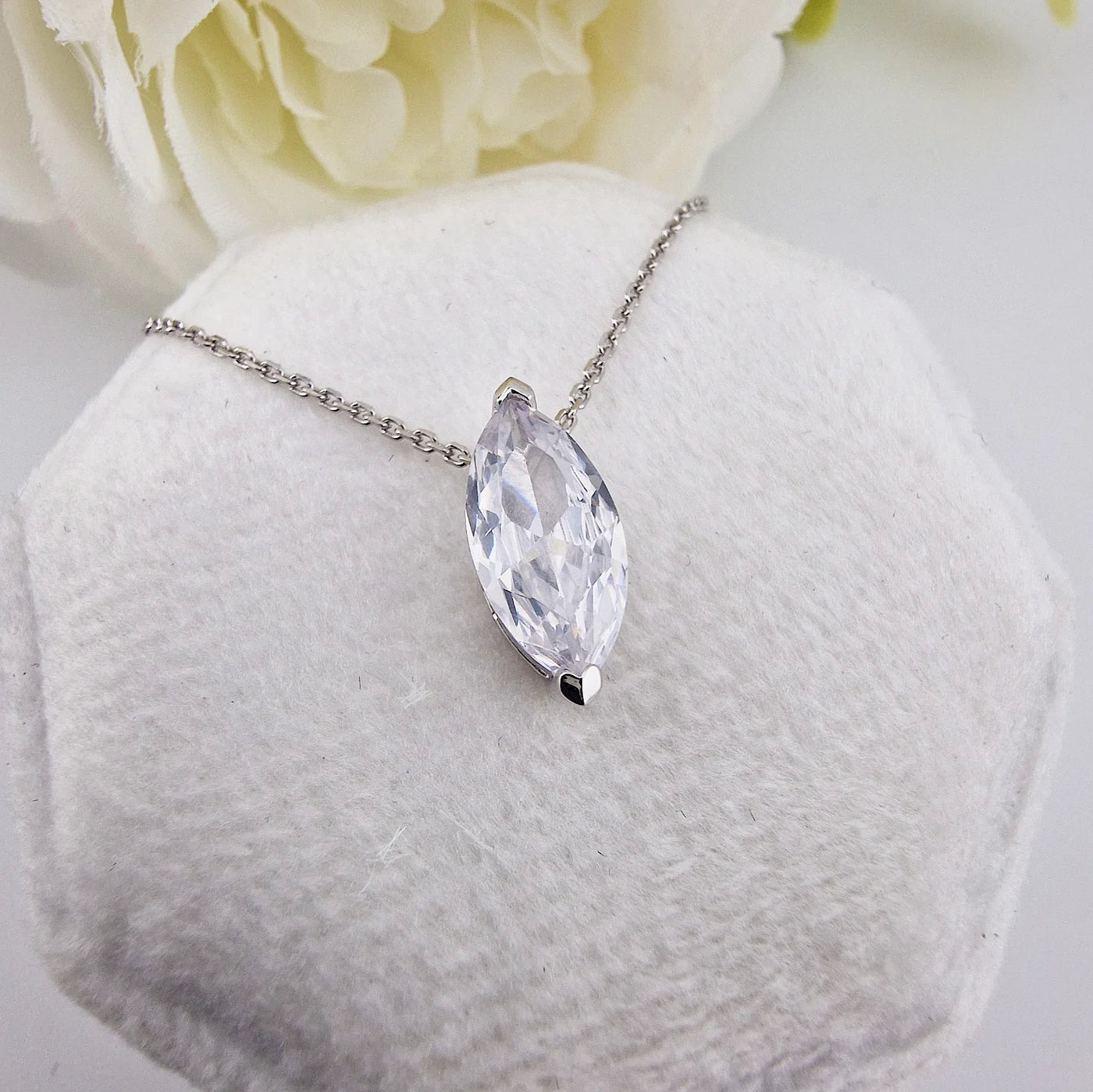 Marquise Cut Crystal Necklace