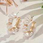 Sculpted Chunky Pearl Earrings