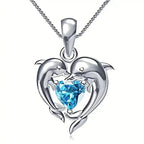 Oceanheart Twins White Gold Necklace