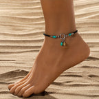 Seaside Beaded Boho Anklet