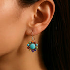 Radiant Turquoise Hoop Earrings