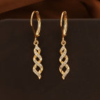 Shimmer Twist Hoop Earrings