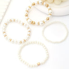 Pearl Stacking Bracelet Set