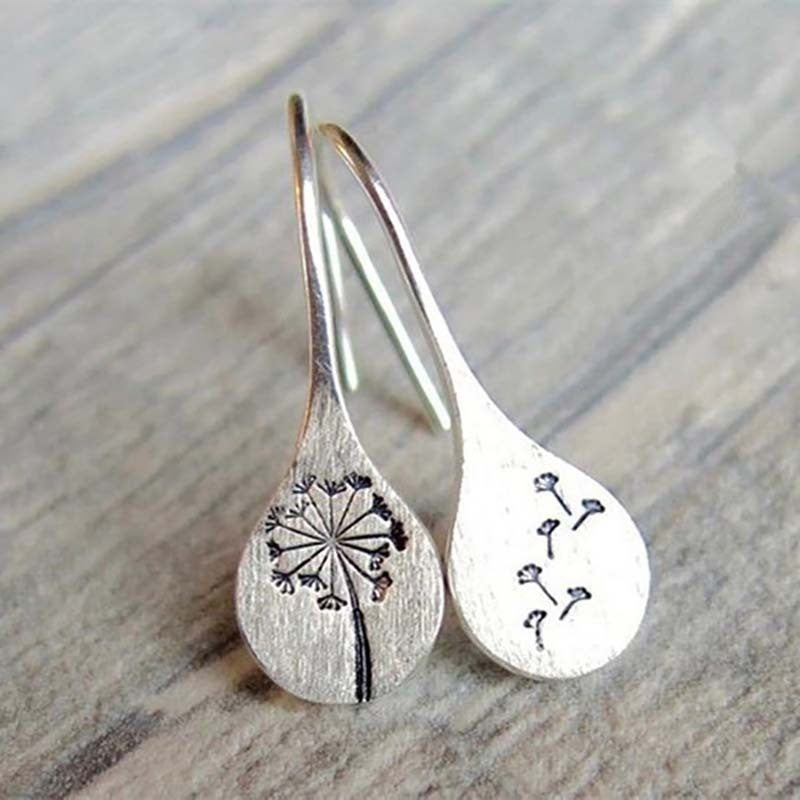 Dandelion Statement Drop Earrings