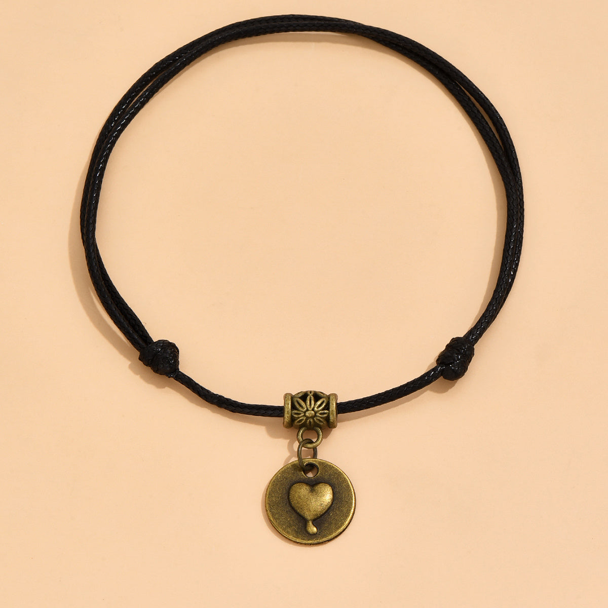 Delicate Boho Heart Anklet