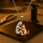 Minimal Cat Pendant Necklace