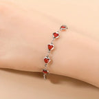 Ophelyra Garnetelle White Gold Bracelet