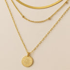 Celestial Sun Medallion Necklace