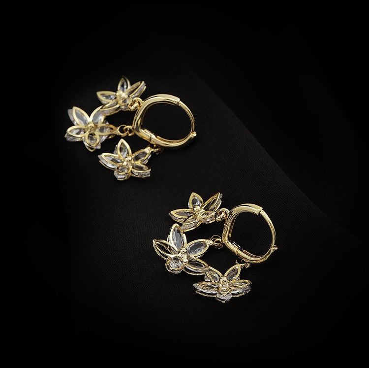 Stellara Noctis Gold Earrings