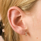 Crystal Cluster Gold Huggies
