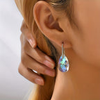 Colorful Crystal Drop Earrings and Necklace
