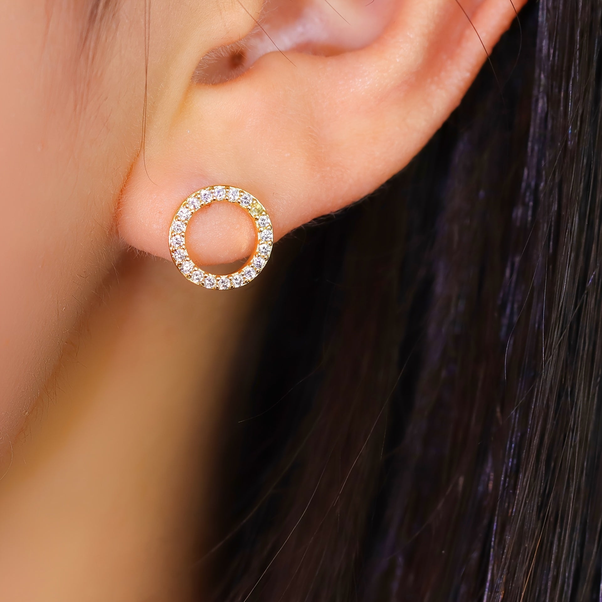 Minimalist Delicate Zirconia Earrings