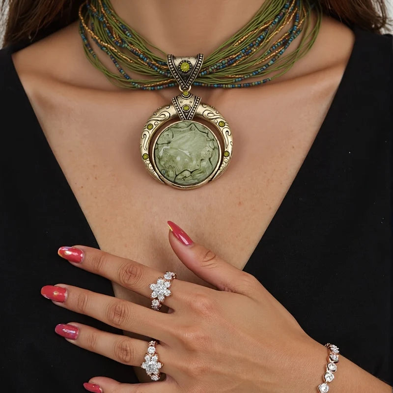 Bohemian Stone Necklace