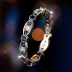 Sapphire Midnight Constellation Band Ring