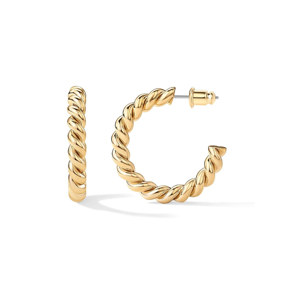 Rope Twist Vintage Hoops