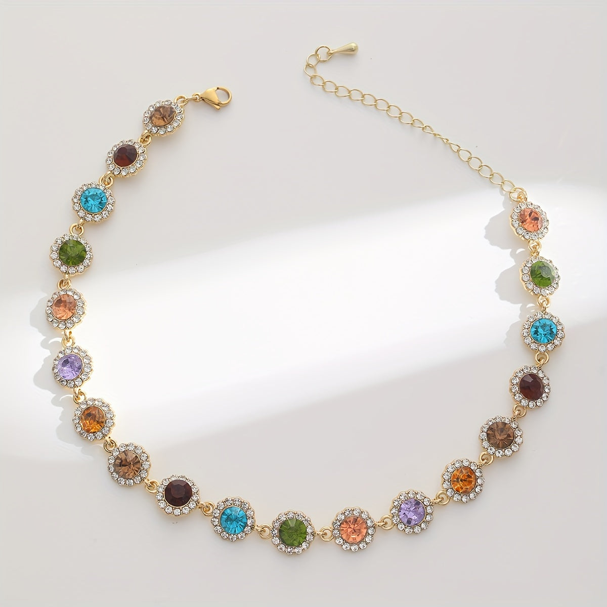 Radiant Colored Stones Necklace