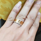 Minimalist Hammered Style Ring