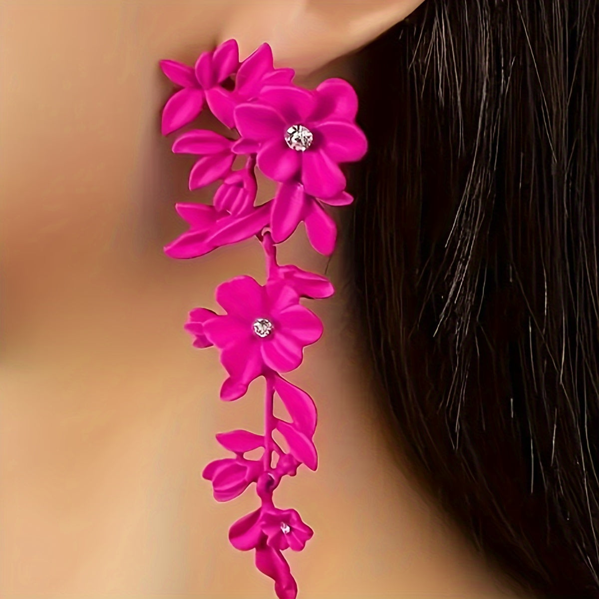 Exquisite Flower Leaf Earrings