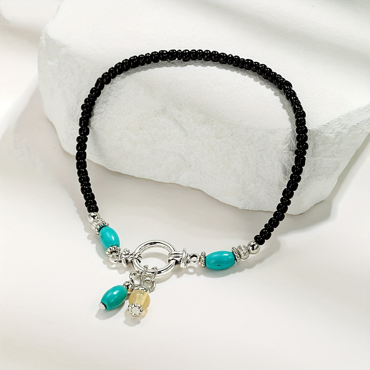 Seaside Beaded Boho Anklet