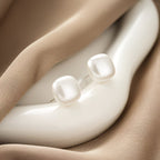 Elegant Square Pearl Stud Earrings