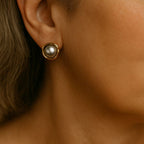 Elegant Black Pearl Earrings