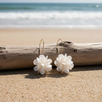 Exquisite White Flower Earrings