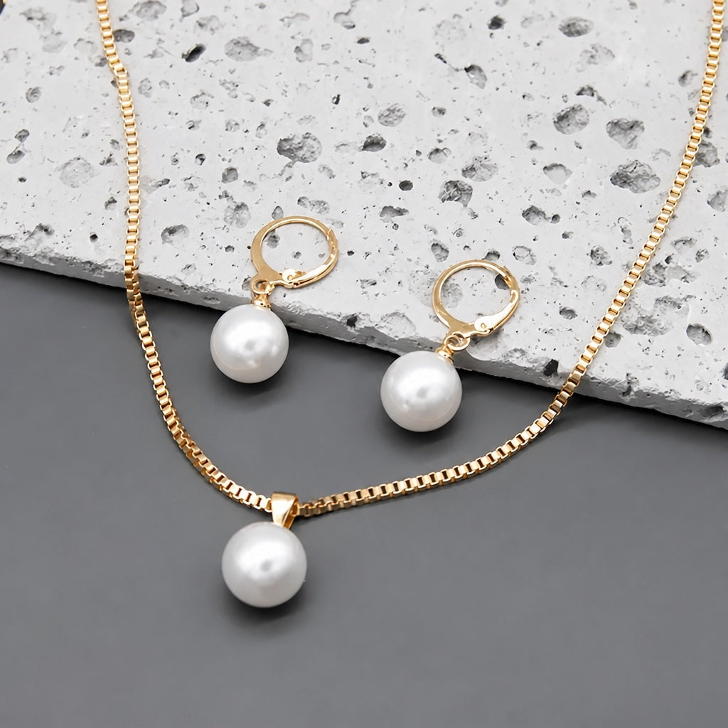 Golden Grace Pearl Set