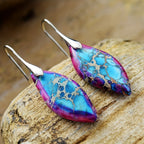 Wildflower Leaf Boho Earrings