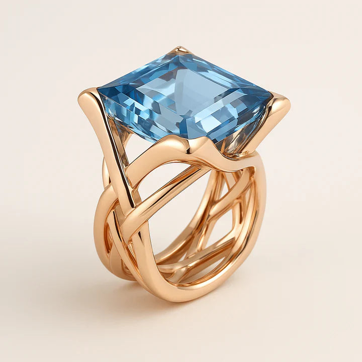 Rose Gold Crystal Ring
