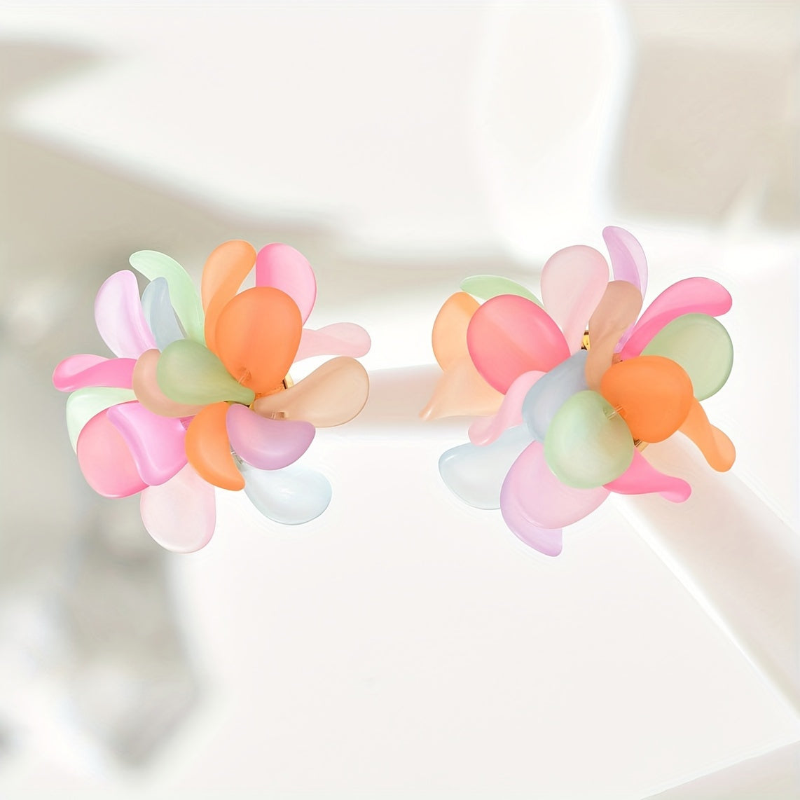 Bohemian Multicolor Petals Earrings