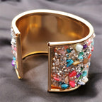 Colorful Inlaid Crystals Bracelet