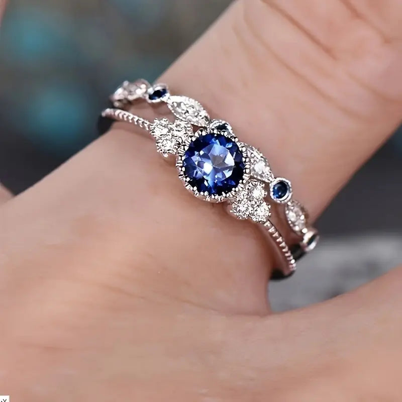 Avelisse Moraziel White Gold Ring Set