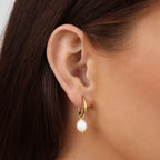 Shimmering Freshwater Pearl Earrings