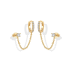 Adella Gold Chain Earrings