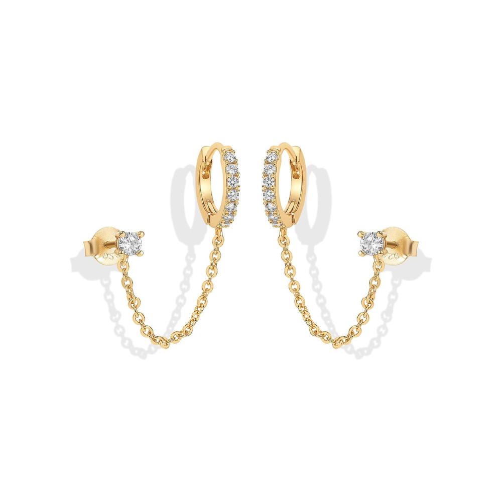 Adella Gold Chain Earrings